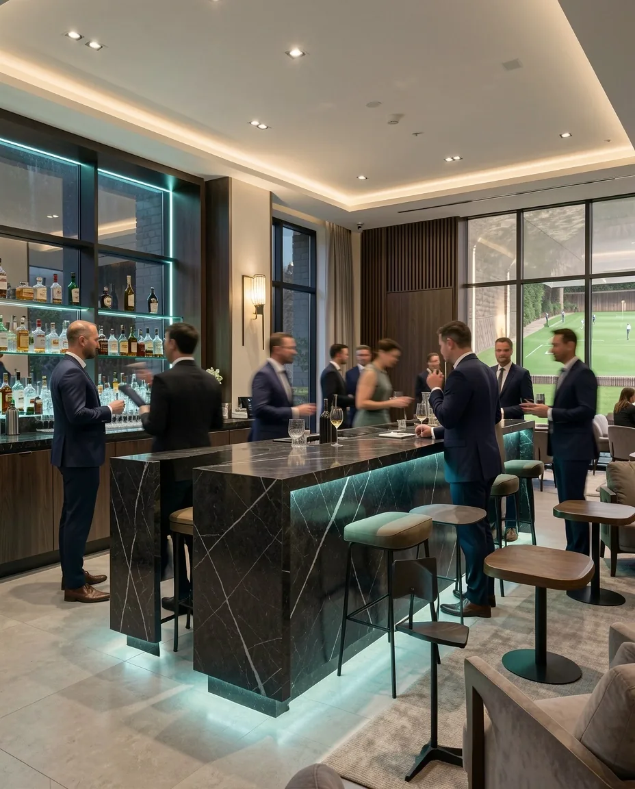 Strefa networkingowa Krakow Lounge — goście podczas rozmów