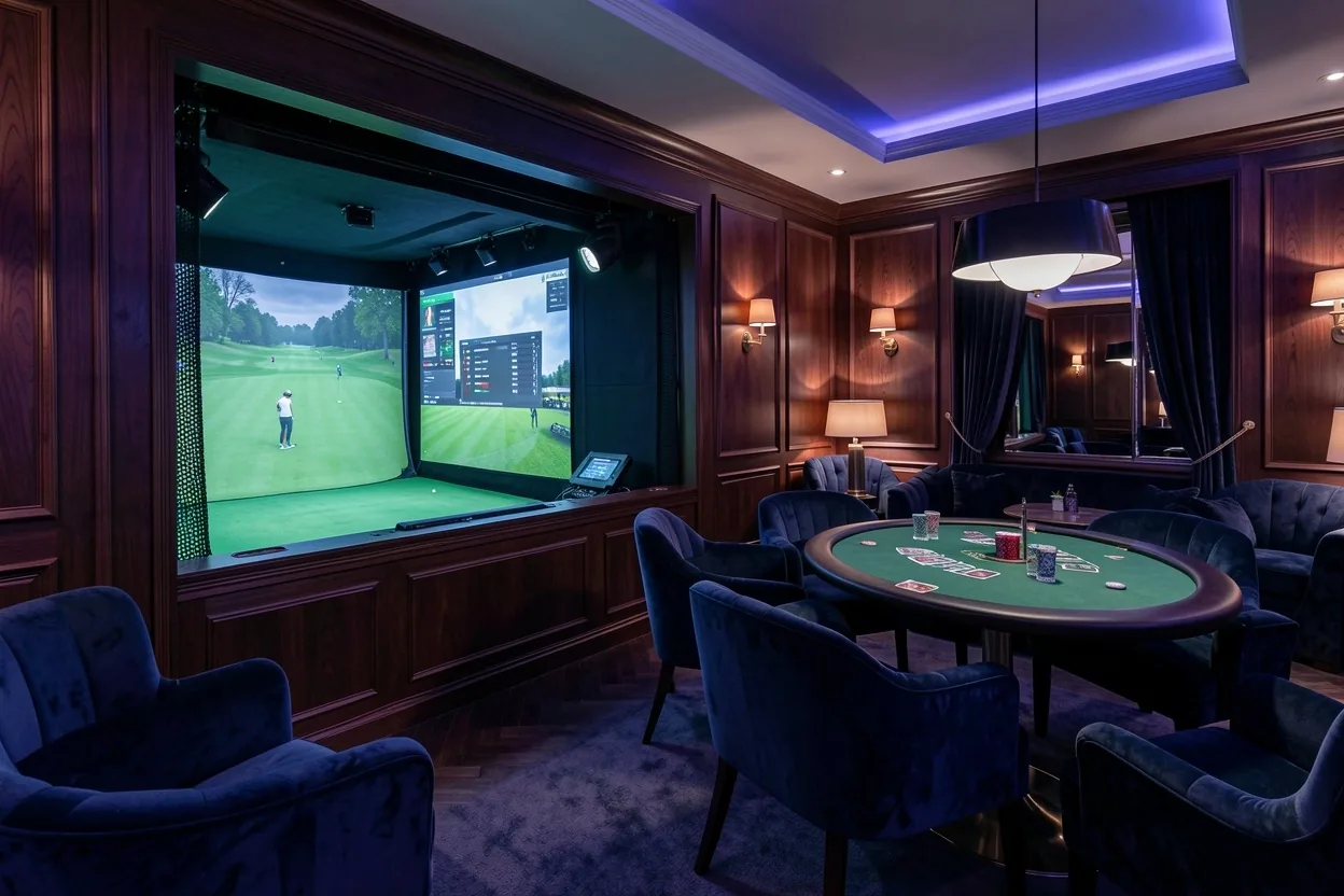 Wnętrze Poker Lounge w studiu Krakow Lounge Kraków